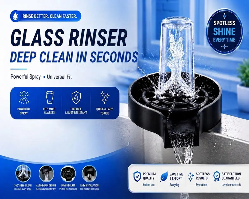 High-Pressure Automatic Glass Rinser